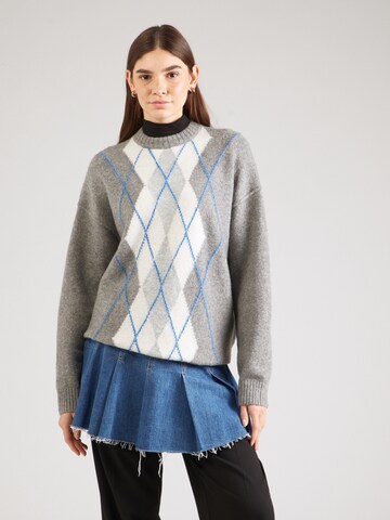 Pull-over 'Jules' WEEKDAY en gris : devant