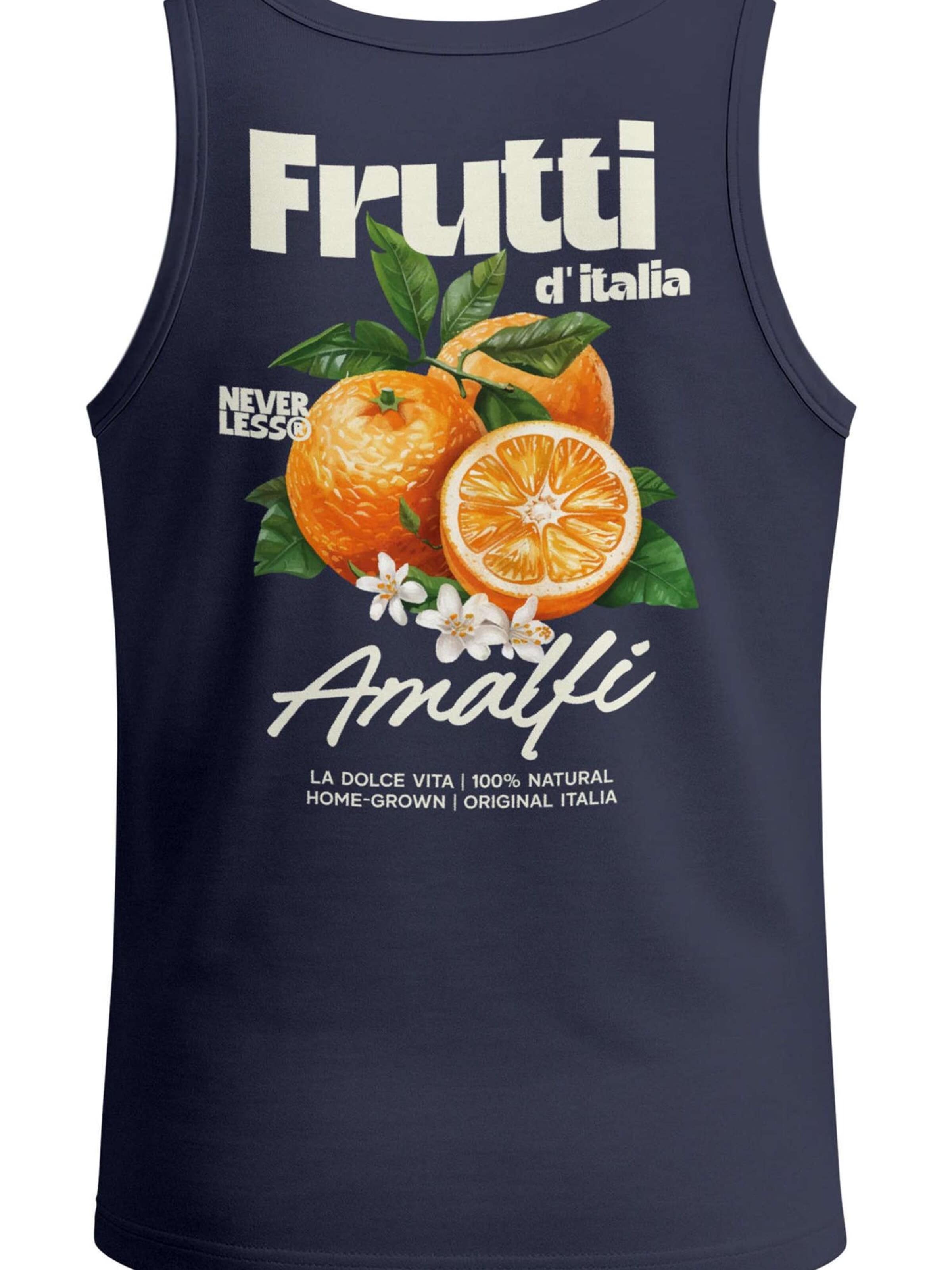 Neverless Shirt 'Frutti di italia'‌‌‌‌‌‌ in Blau: Vorderseite