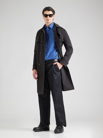 Michael Kors Slim Fit Hemd in Blau