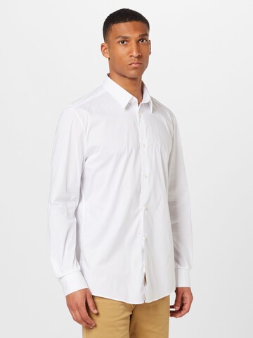 Regular fit Camicia business 'LUTO' di DRYKORN in bianco: frontale