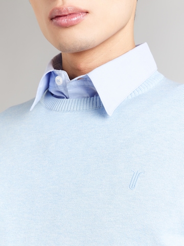 Bruun & Stengade Sweter 'Jupiter' w kolorze niebieski