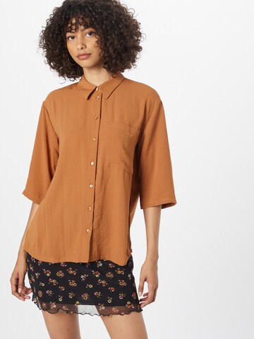 JDY Blouse 'GRY' in Brown: front