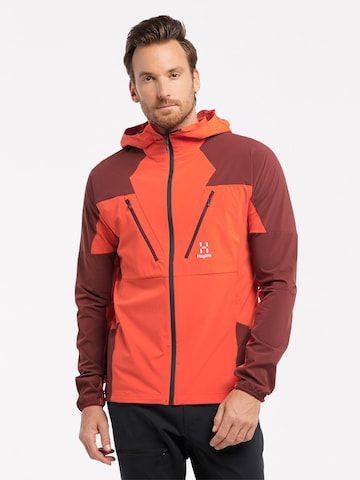 Haglöfs Regular fit Outdoor jacket 'Tegus' in Orange: front