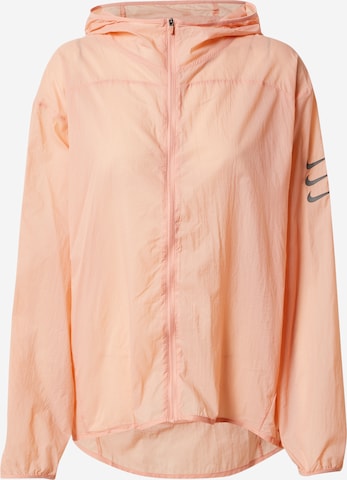 NIKE Športna jakna | oranžna barva: sprednja stran