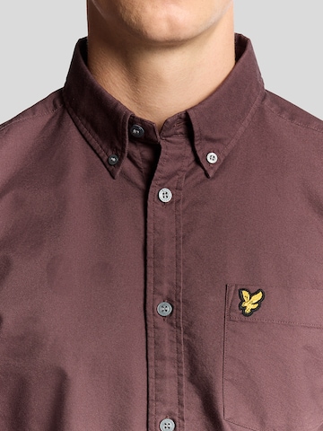 Lyle & Scott Regular fit Overhemd in Bruin