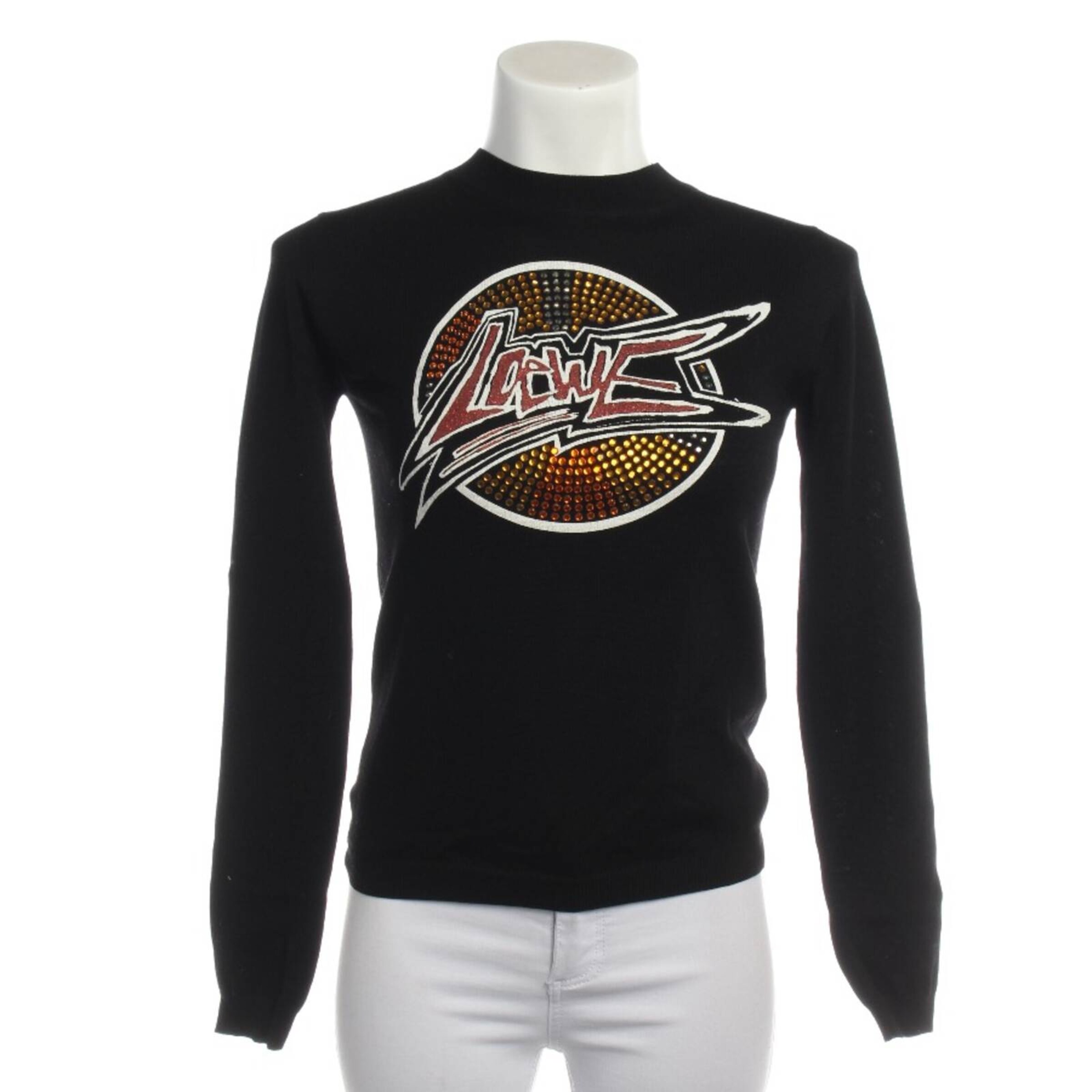LOEWE Pullover / Strickjacke XS in Schwarz: Vorderseite