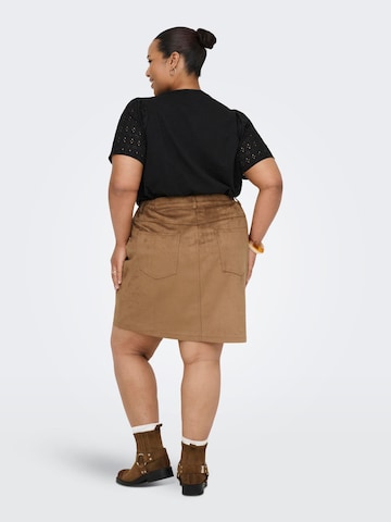 Gonna 'CARTulip' di ONLY Carmakoma in marrone