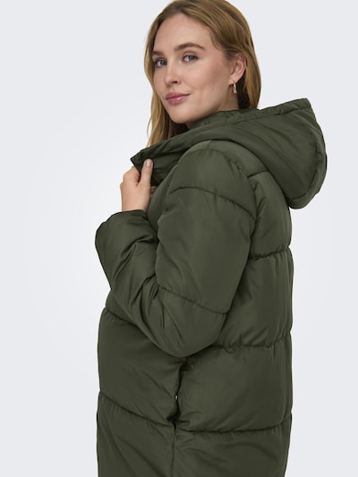 Only Maternity Wintermantel 'ABBIE' in de kleur Groen, Productweergave