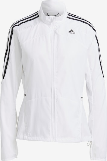 ADIDAS SPORTSWEAR Sportjas 'Marathon 3-Stripes' in de kleur Zwart / Wit, Productweergave