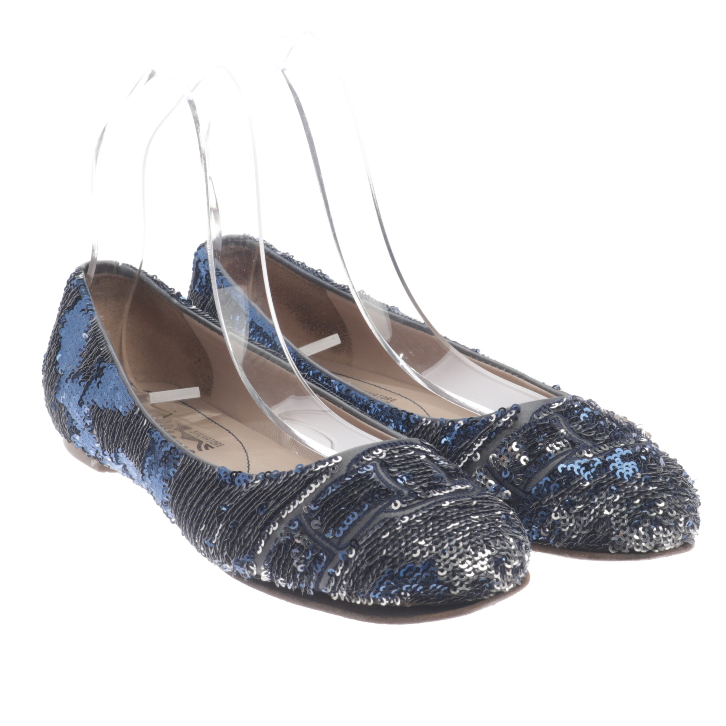 Salvatore Ferragamo Halbschuhe 36 in Blau: Vorderseite