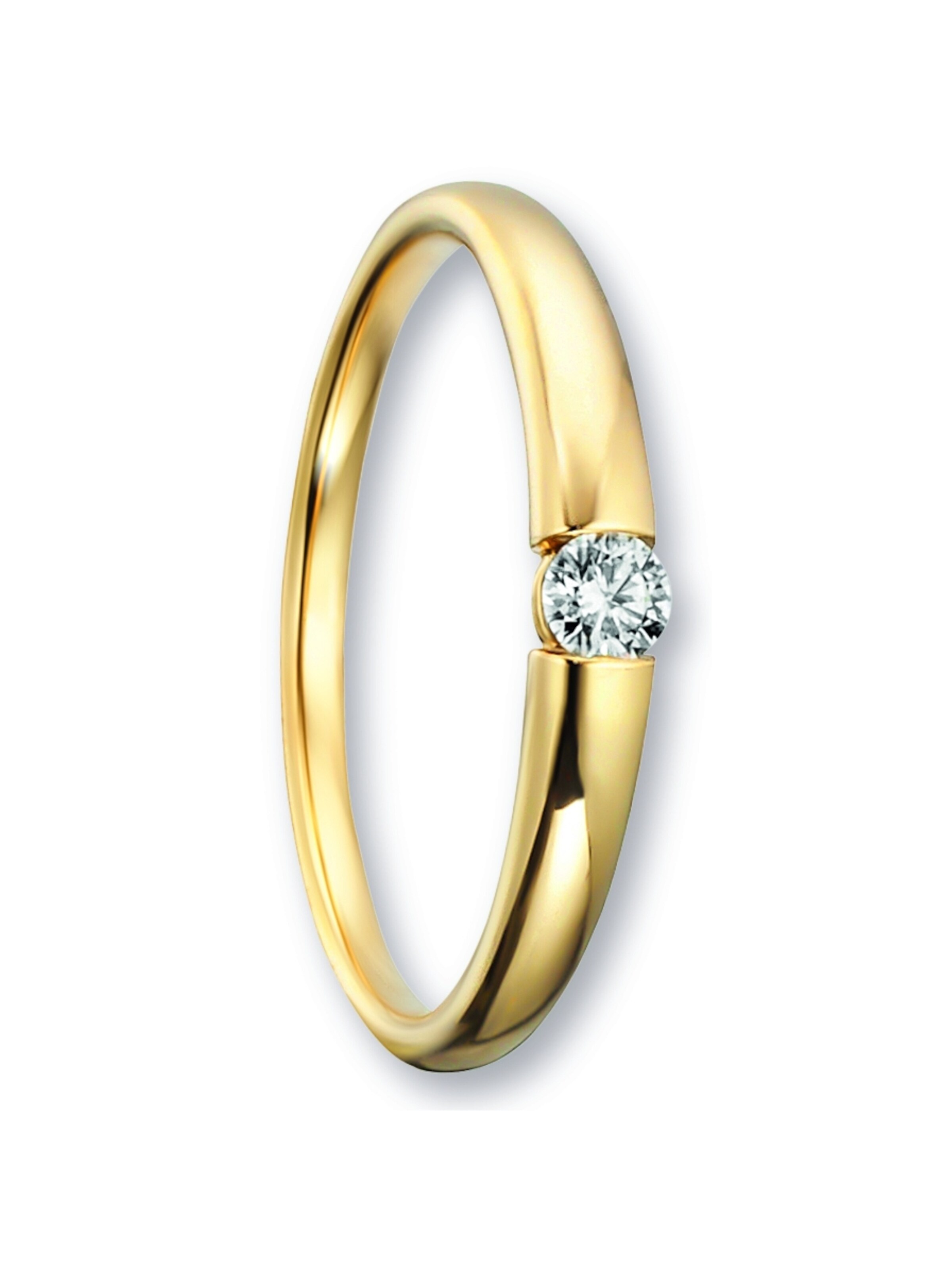 ONE ELEMENT Ring in Gold: Vorderseite