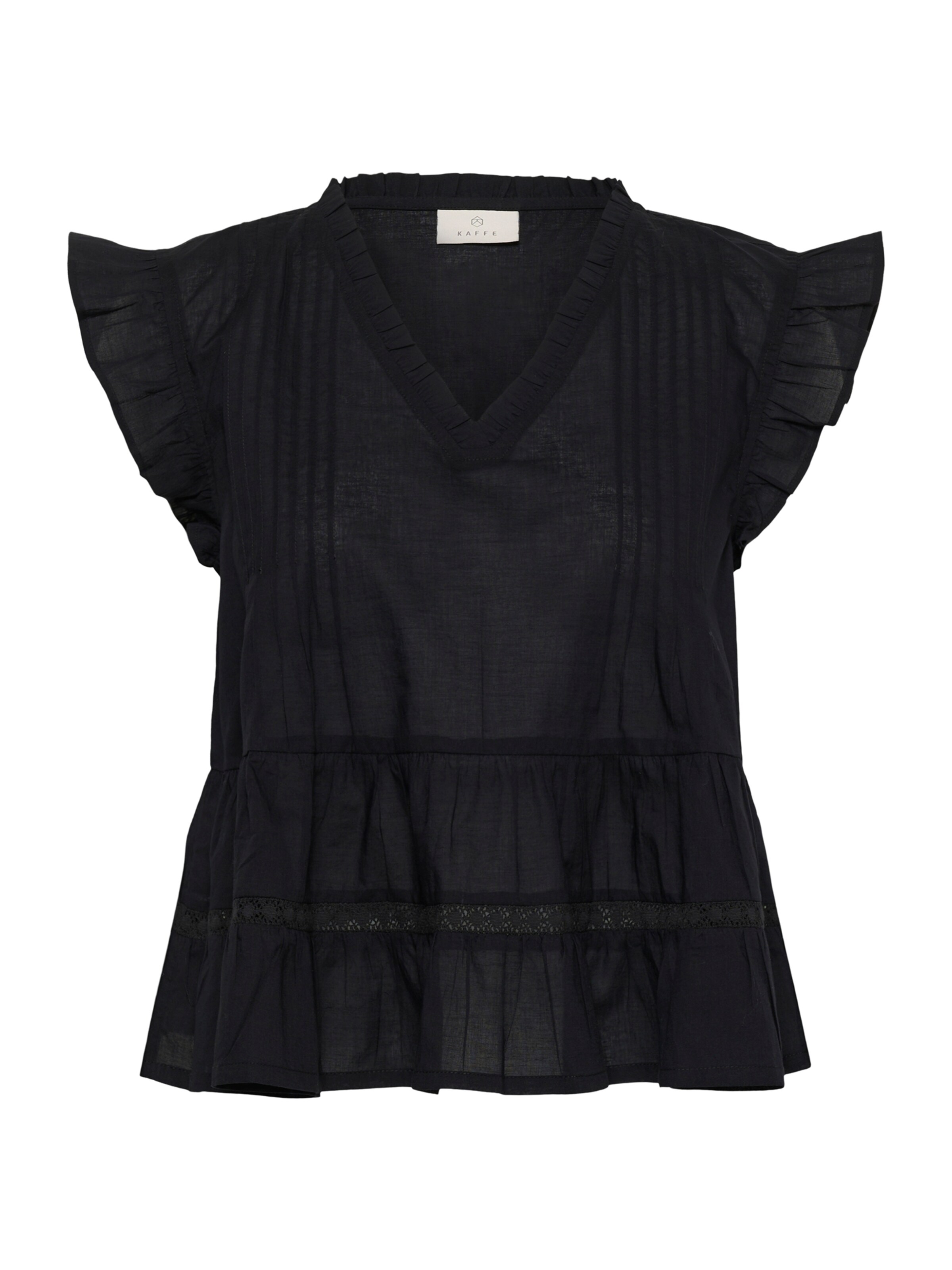 Kaffe - Blusa 'KAValerie' em preto: frente