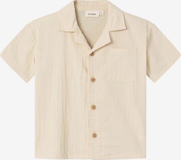 NAME IT Button Up Shirt in Beige: front