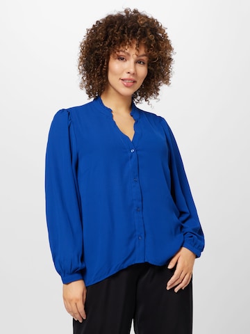 Vero Moda Curve Bluse 'KEEN MACY' in Blau: predná strana