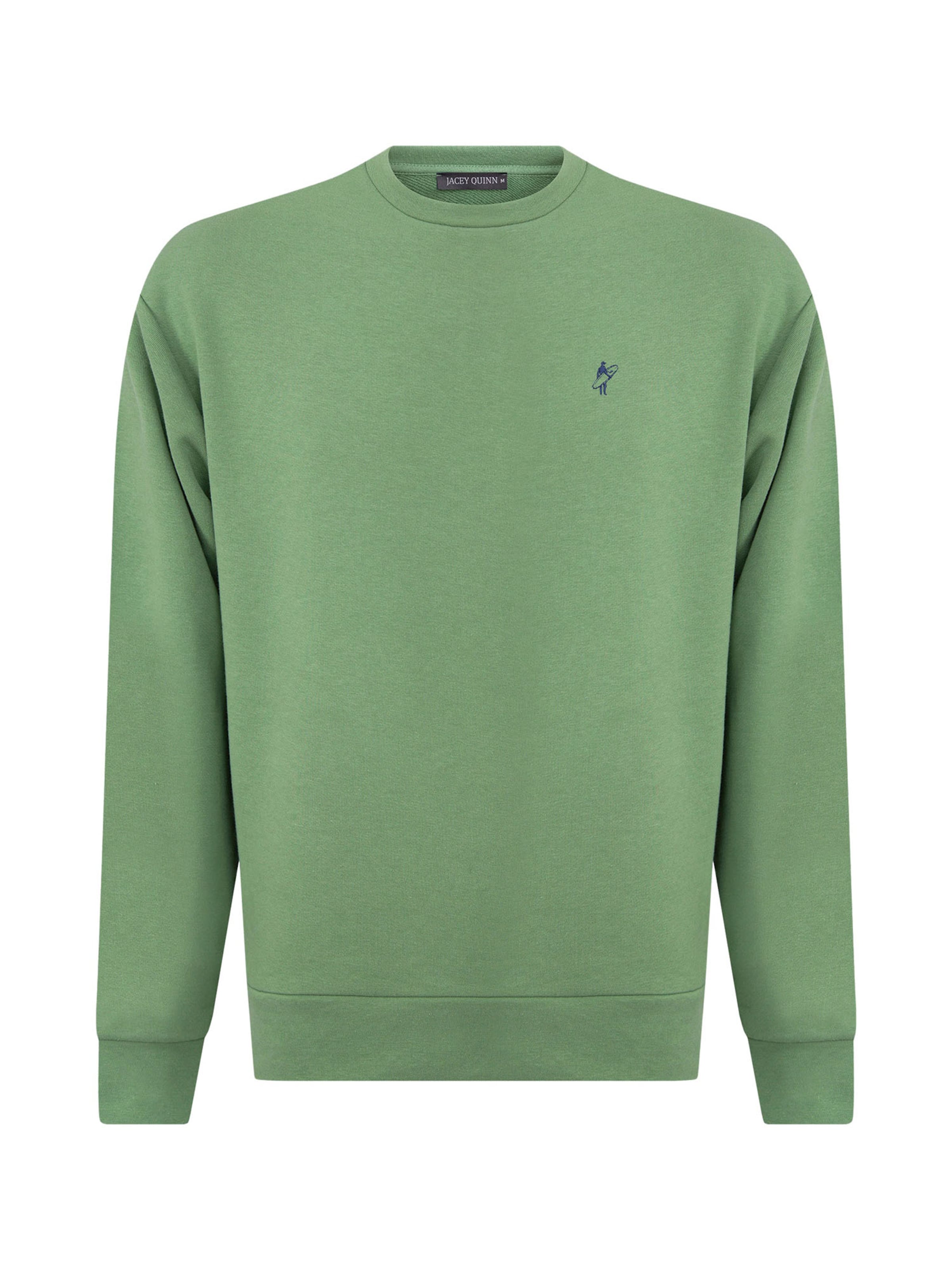 Jacey Quinn Μπλούζα φούτερ σε πράσινο: μπροστά