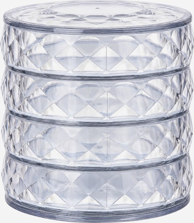 UNIQ Beauty Organizator nakita 'Rotating Round Jewelry Organizer with 4 Compartments - Transparent' veličine 10 x 10 cm u prozirna, Pregled proizvoda