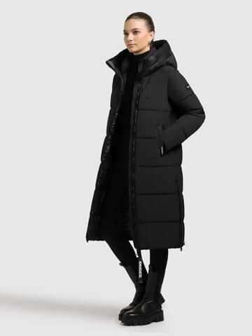 khujo Wintermantel 'Nalu' in Zwart