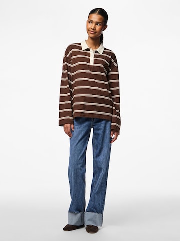 PIECES Shirt 'PCSadie' in Brown
