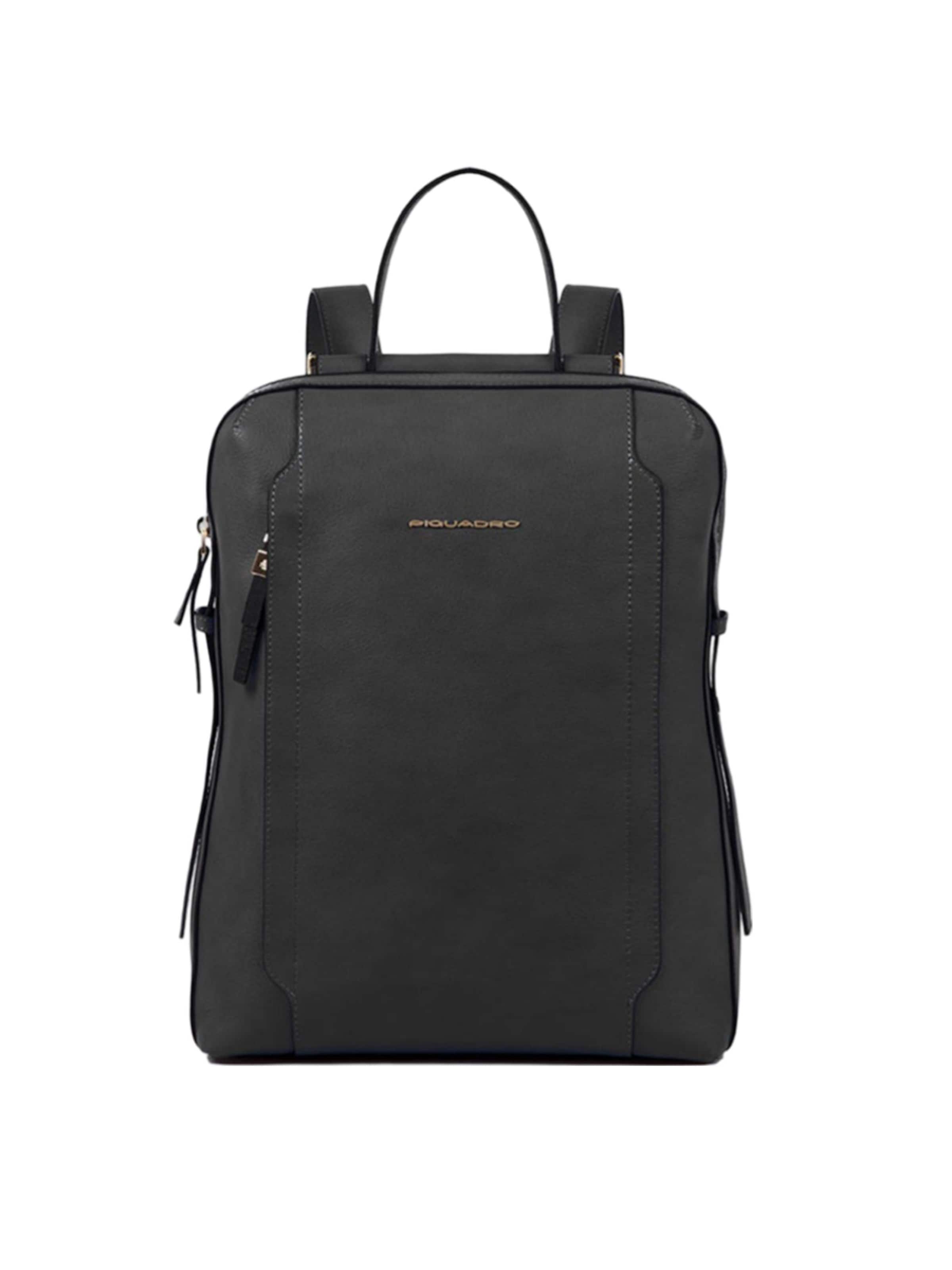 Piquadro Crossbody Bag in Black: front