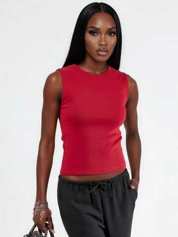 Busem - Top em vermelho: frente