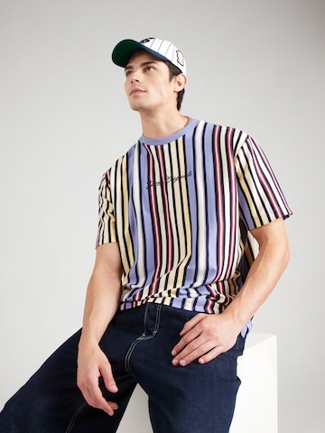 T-Shirt GUESS Originals en violet : devant
