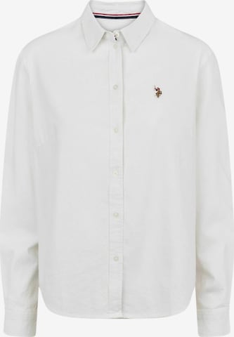 Chemisier 'Isa' U.S. POLO ASSN. en blanc : devant