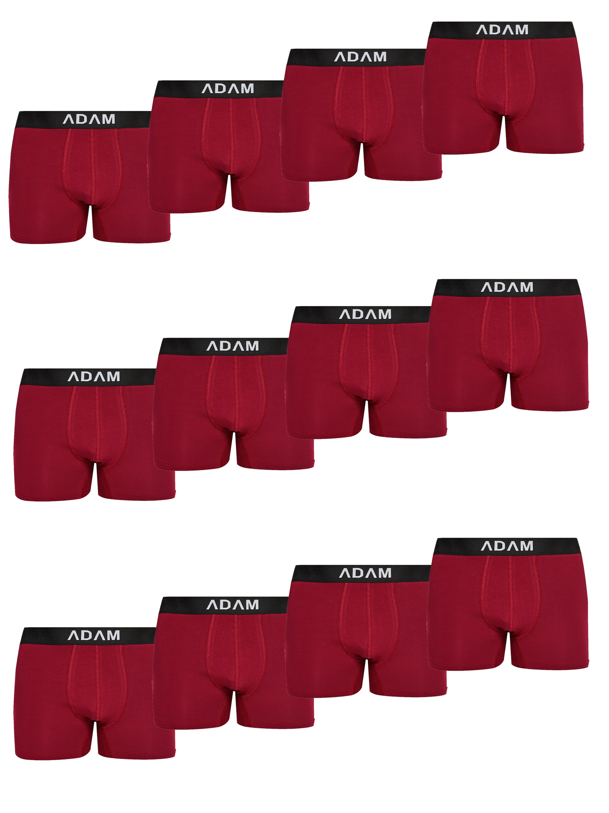 Adam Boxer shorts '12er Pack' in Red: front