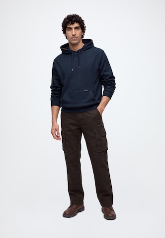 INDICODE JEANS Majica 'Zarside' | modra barva: sprednja stran