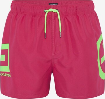 CHIEMSEE Athletic Swim Trunks in Pink: front