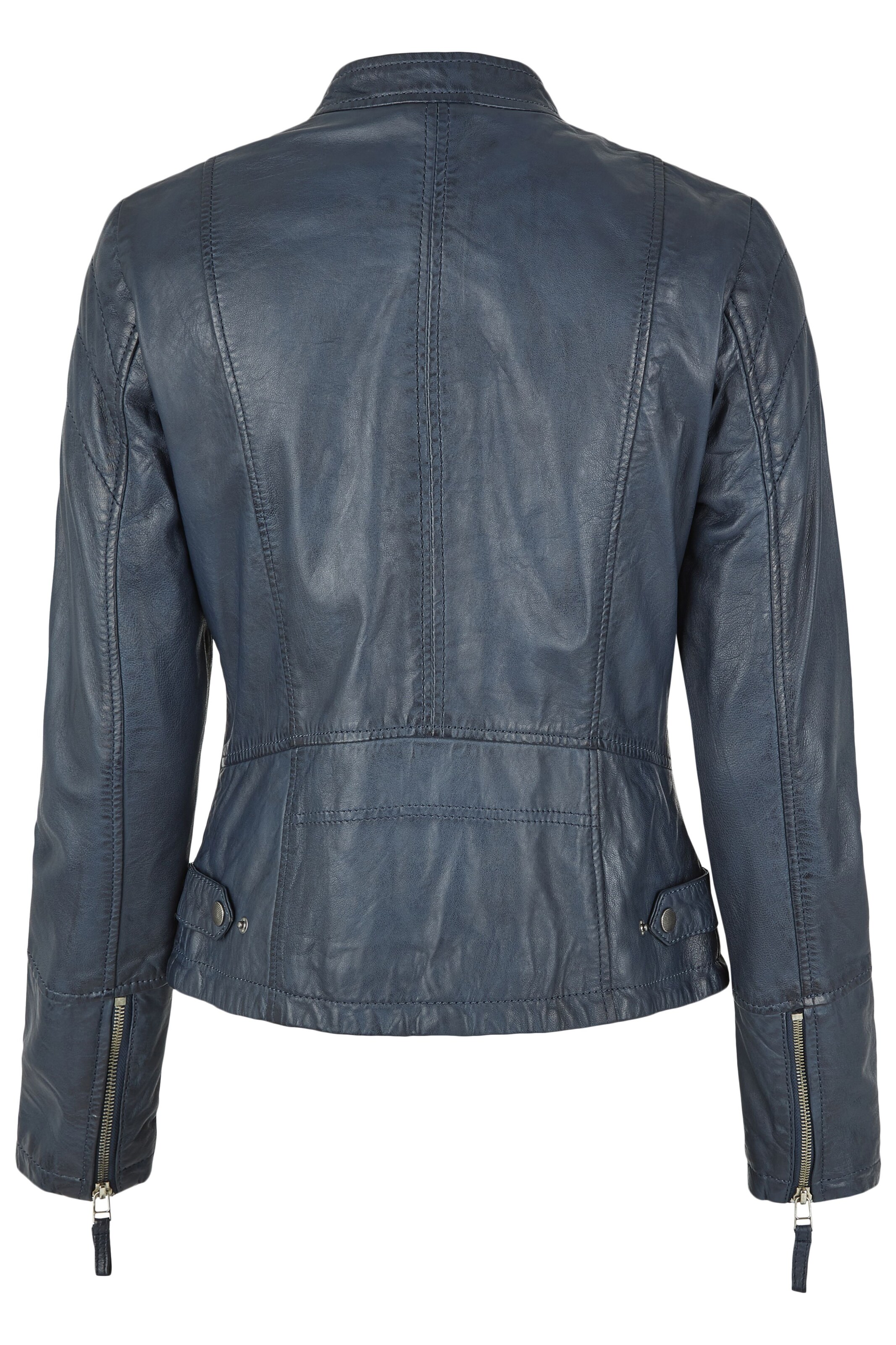 7ELEVEN Lederjacke 'SELinny' in Blau