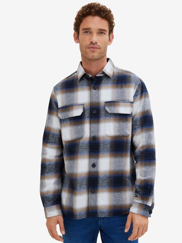 TOM TAILOR Regular fit Button Up Shirt in Blue: front