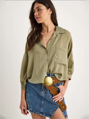 Bianco Lucci Blouse in Green