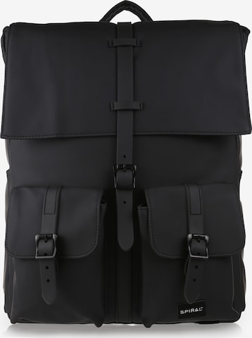 SPIRAL Backpack 'BREWER' in Black: front