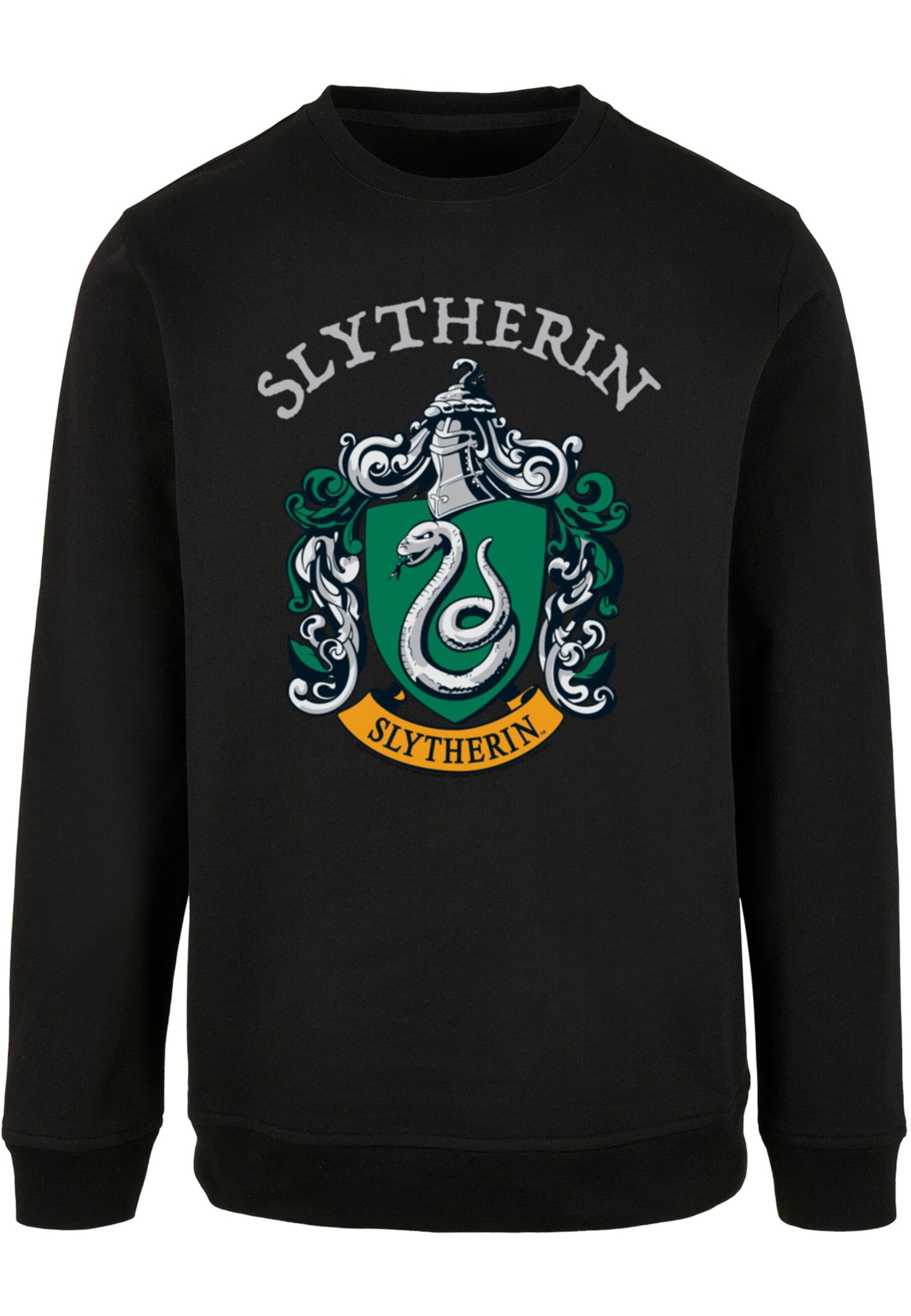 ABSOLUTE CULT Sweatshirt 'Harry Potter - Slytherin Crest' in Schwarz: Vorderseite