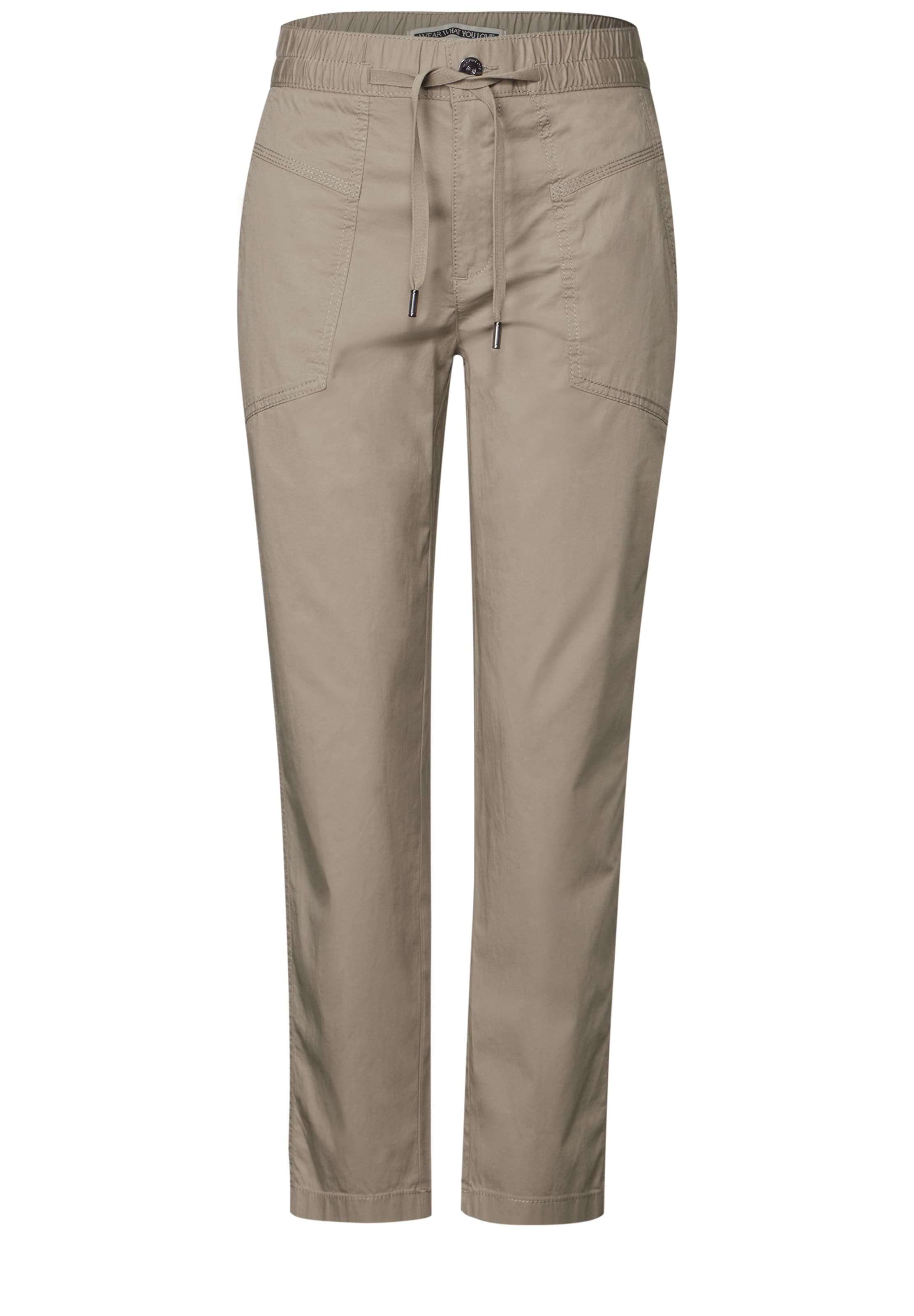 STREET ONE Pants 'Bonny' in Beige: front