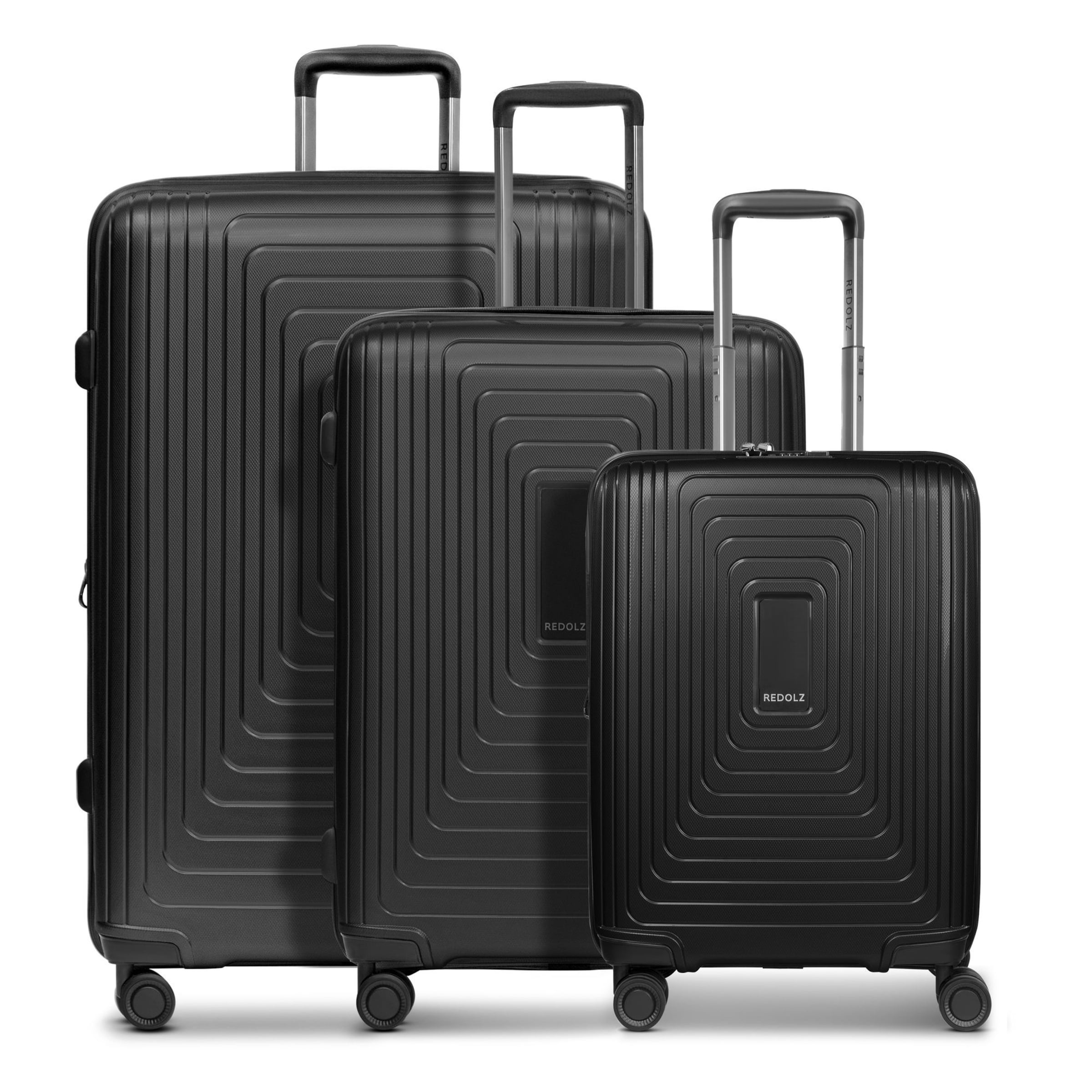 Redolz Suitcase set 'Essentials' in Black: front