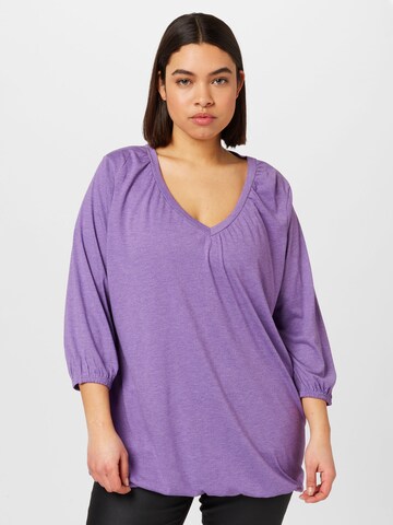 T-shirt 'Lone' Zizzi en violet : devant