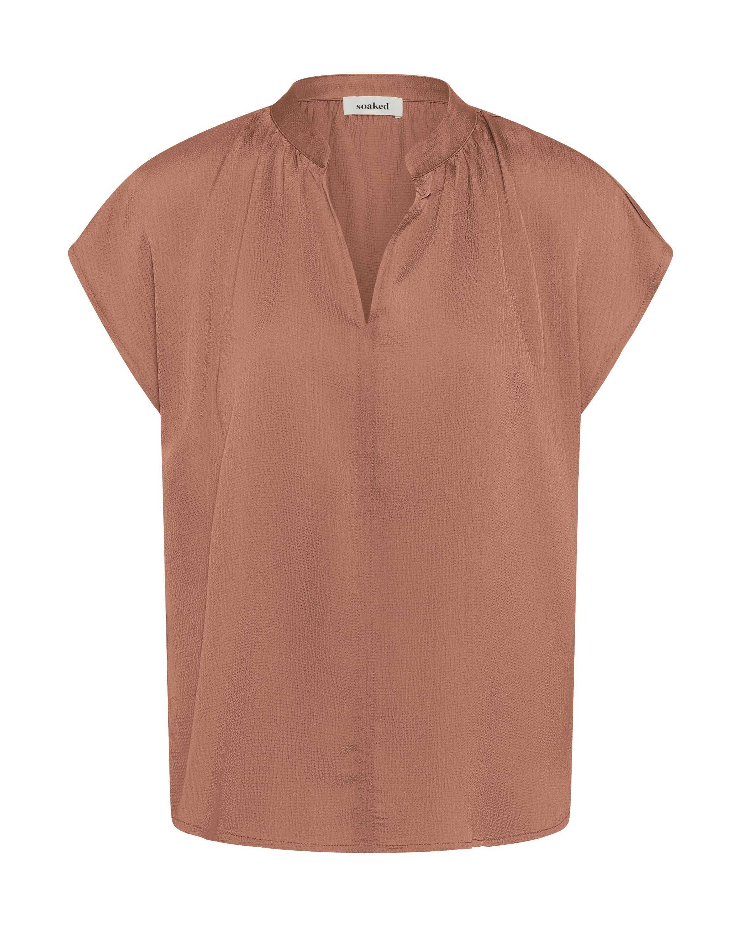 SOAKED IN LUXURY Blouse 'Paris' in Roze: voorkant