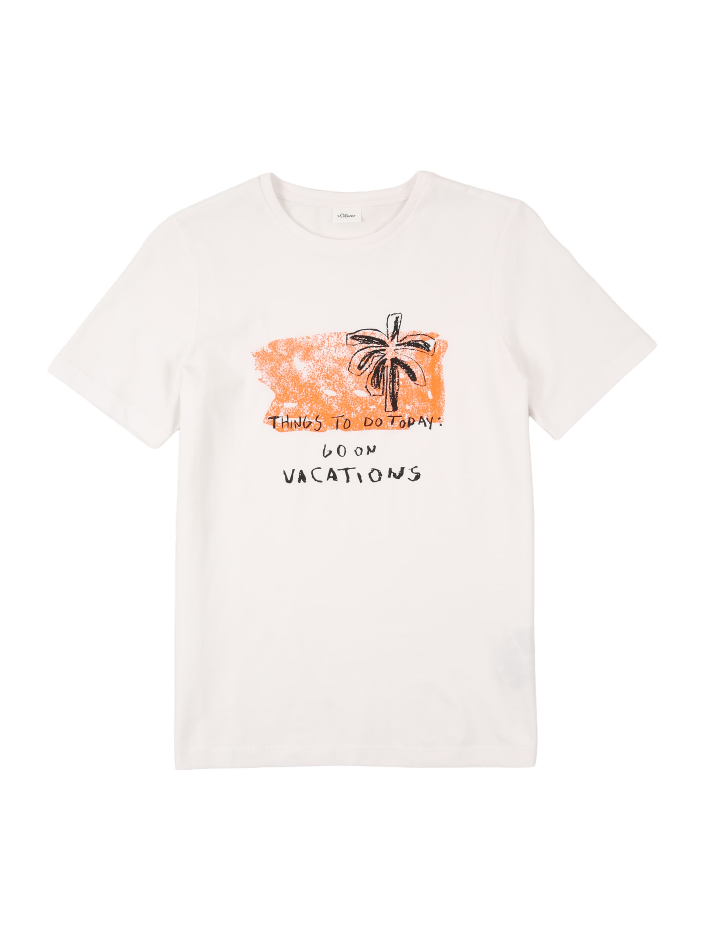 s.Oliver Shirt in Wit: voorkant