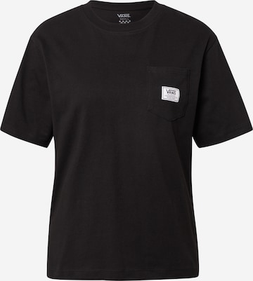 VANS قميص بلون أسود: الأمام
