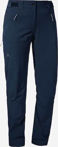 Schöffel Regular Outdoor Pants in Blue: front