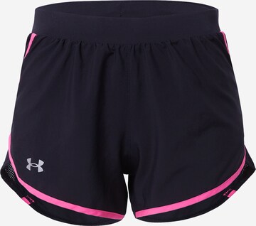 UNDER ARMOUR Sportbroek 'Fly By 2.0' in Zwart: voorkant