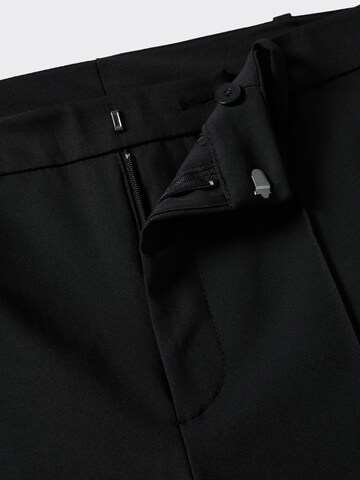MANGO Slimfit Kalhoty s puky 'MALU' – černá