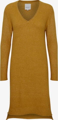 Oxmo Knitted dress 'IDA' in Yellow: front