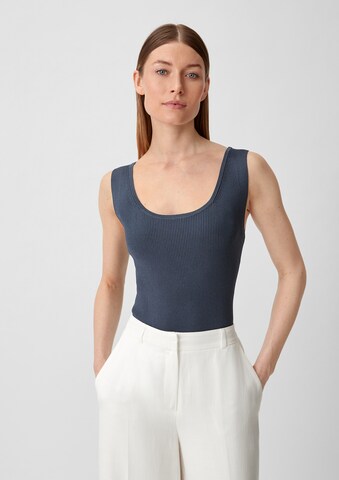 Top in maglia di COMMA in blu: frontale