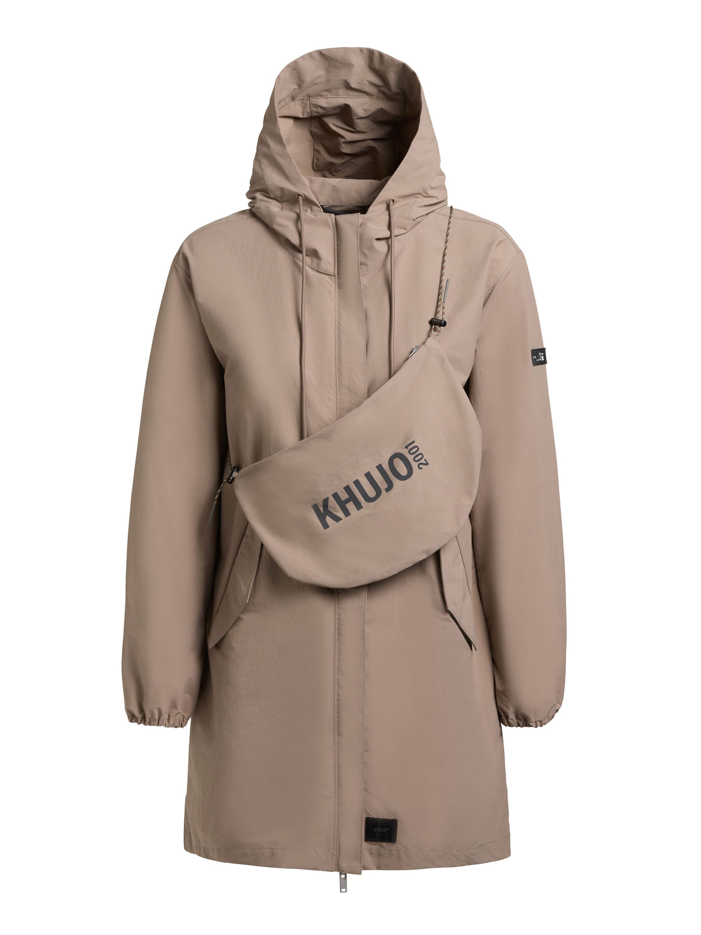 khujo Φθινοπωρινό και ανοιξιάτικο μπουφάν ' AMETI ' σε καφέ: μπροστά