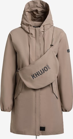 khujo Демисезонное пальто 'Ameti' в Коричневый: спереди
