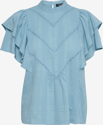 SOAKED IN LUXURY - Blusa 'Mariette' em azul: frente