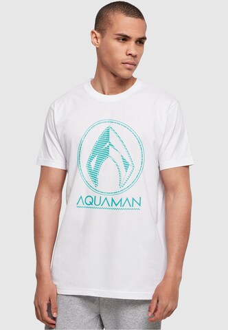 Maglietta 'Aquaman' di ABSOLUTE CULT in bianco: frontale