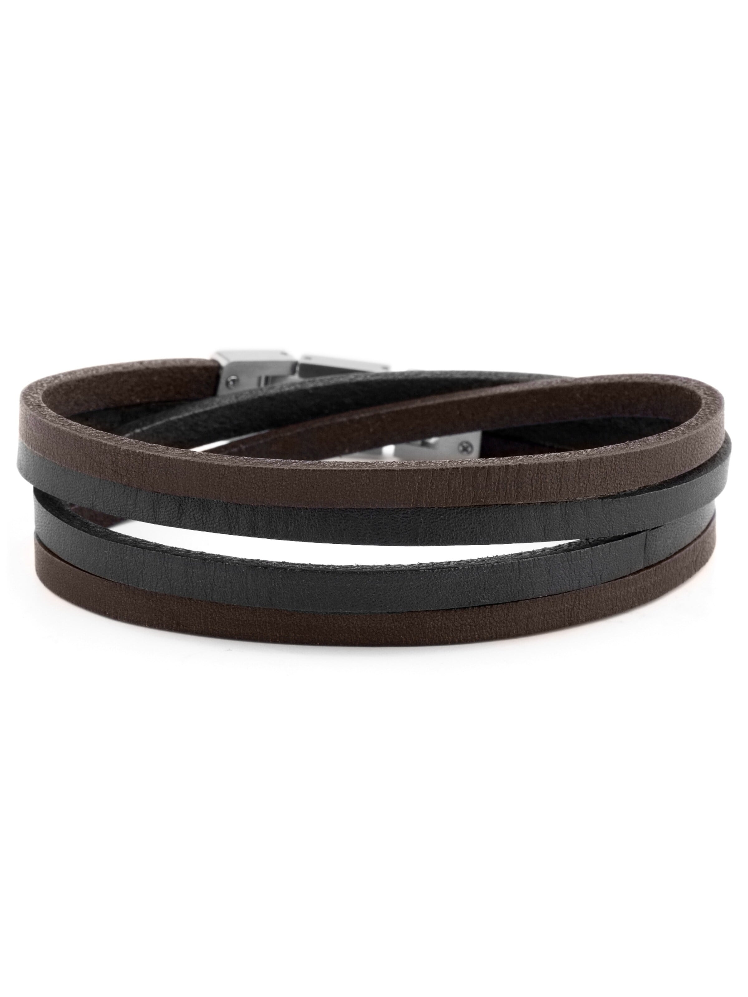 Lucleon Bracelet 'Roy' in Brown: front